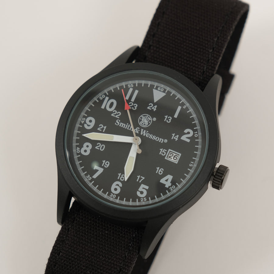 SMITH & WESSON ARMY WATCH - BLACK - Universal Surplus - vintage-military-army