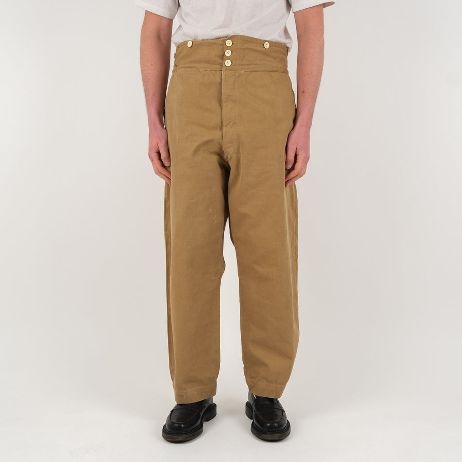 40'S FRENCH CANVAS PANTS - Universalsurplus - vintage-military-army