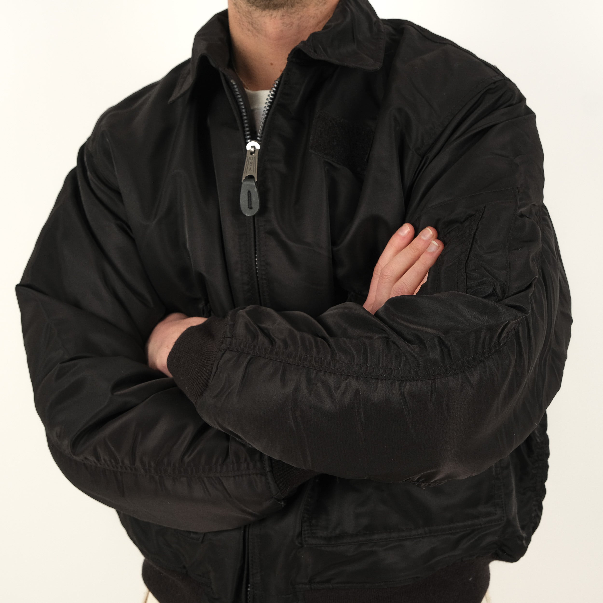 USA BOMBER CWU BLACK