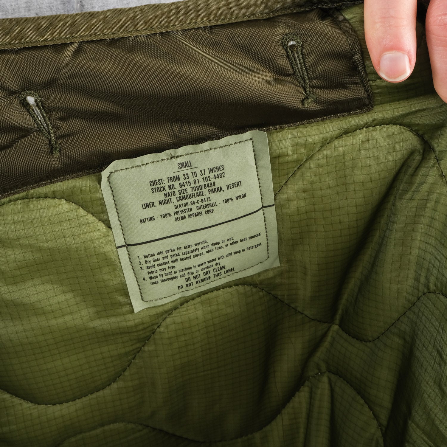 80's US ARMY LINER LONG NV — Universal Surplus