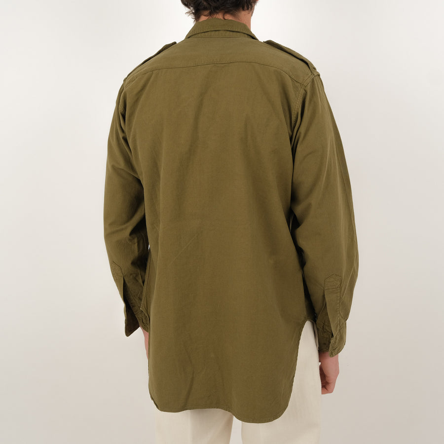FRENCH OVERDYED MILITARY SHIRT - Universalsurplus - vintage-military-army